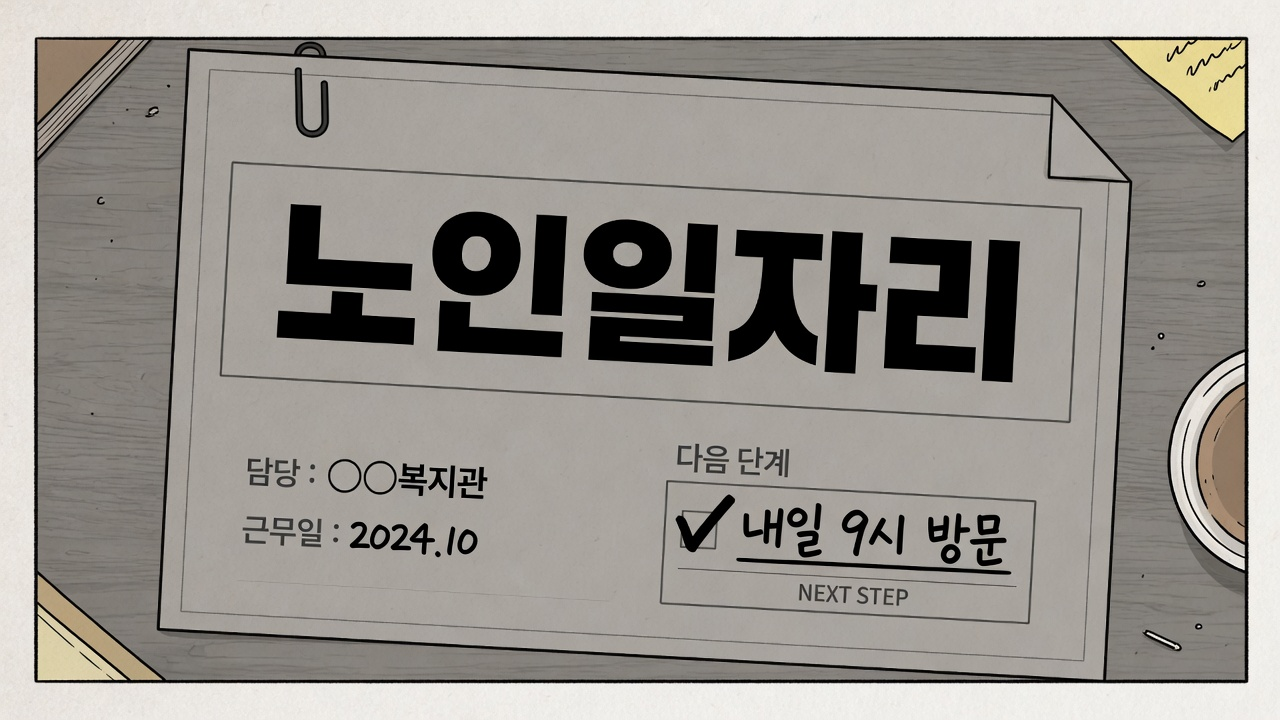 노인일자리 신청 방법 (2026)